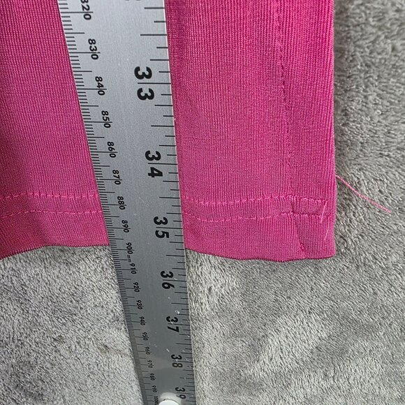 Womens Ronni Nicole By Ouida Pink Shirt Dress Button Down Short Sleeve Size L - Picture 7 of 8